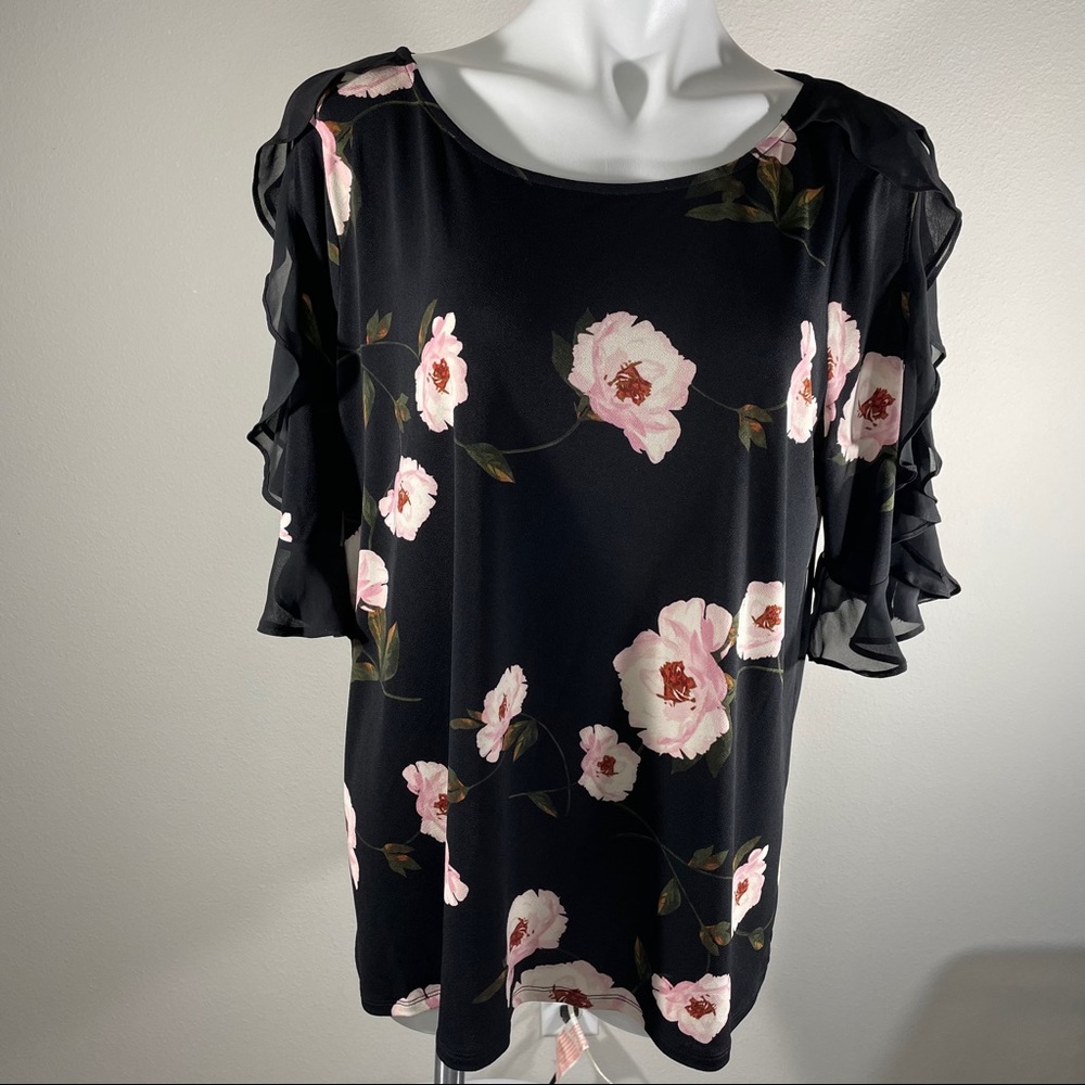 Worthington Floral Off-shoulder Top Size XL